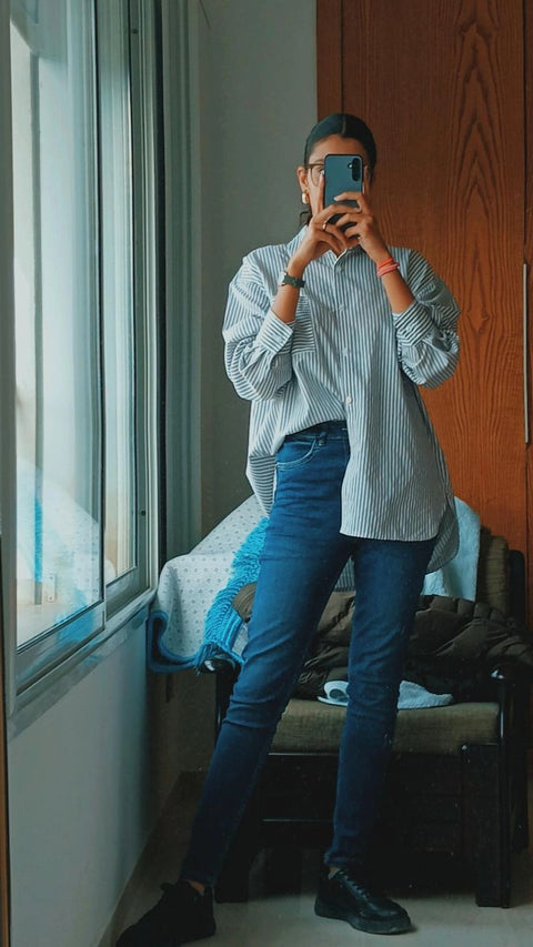 Đẹp Chuẩn Blogger Với Cách Phối Đồ Với Áo Sơ Mi Oversize Nữ Đẹp Chuẩn Blogger Với Cách Phối Đồ Với Áo Sơ Mi Oversize Nữ