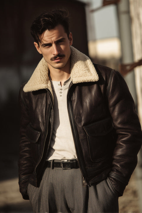 Phối Đồ Với Áo Da Nam – Bí Kíp “Chất Lừ” Cho Mọi Chàng Có Gu Phối Đồ Với Áo Da Nam – Bí Kíp “Chất Lừ” Cho Mọi Chàng Có Gu