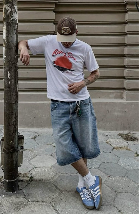Phối Đồ Với Quần Short Jean Nam Cập Nhật Streetstyle 2025 Phối Đồ Với Quần Short Jean Nam Cập Nhật Streetstyle 2025