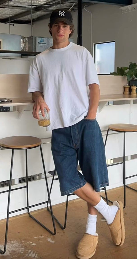 Chuẩn Smart Casual Với Cách Phối Đồ Với Quần Short Jean Nam Chuẩn Smart Casual Với Cách Phối Đồ Với Quần Short Jean Nam