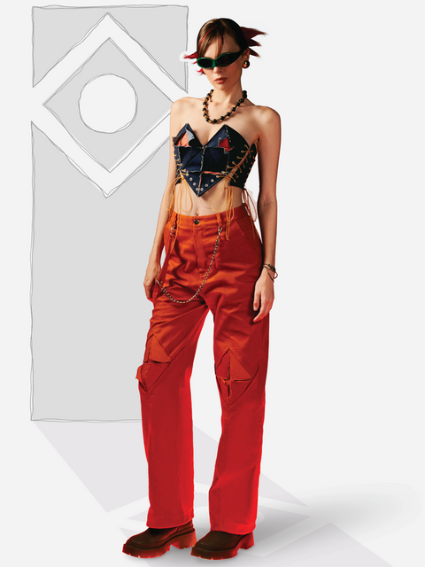 Quần Patchwork The Strap Quần Patchwork The Strap