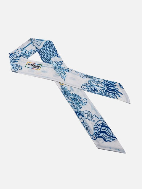 Khăn Lụa Twilly Tứ Linh Cho Nữ Hoạ Tiết Lân, 5 x 85 cm Khăn Lụa Twilly Tứ Linh Cho Nữ Hoạ Tiết Lân, 5 x 85 cm