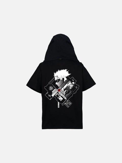 Áo Hoodie Tay Ngắn Oversize Kakashi Fanart Phản Quang AR Áo Hoodie Tay Ngắn Oversize Kakashi Fanart Phản Quang AR