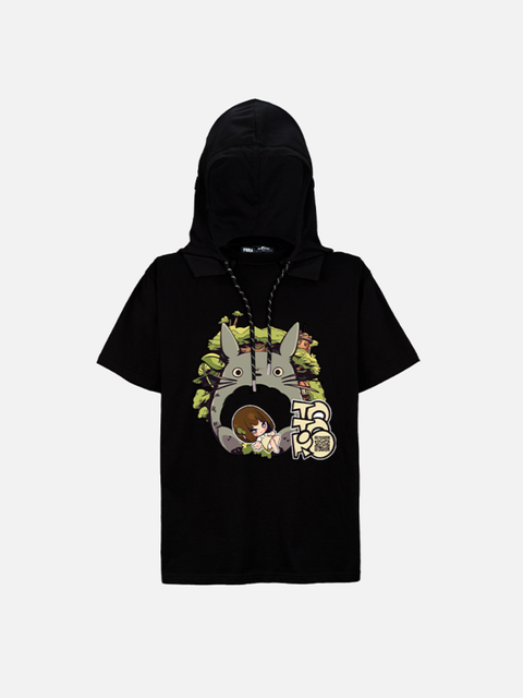 Áo Hoodie Tay Ngắn Oversize My Neighbor Totoro Fanart Áo Hoodie Tay Ngắn Oversize My Neighbor Totoro Fanart