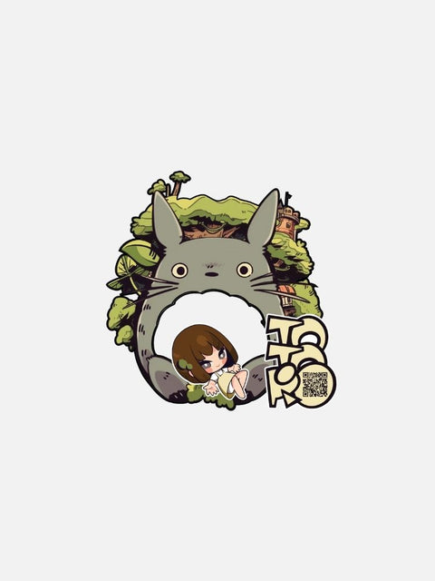 Áo Hoodie Tay Ngắn Oversize My Neighbor Totoro Fanart Áo Hoodie Tay Ngắn Oversize My Neighbor Totoro Fanart