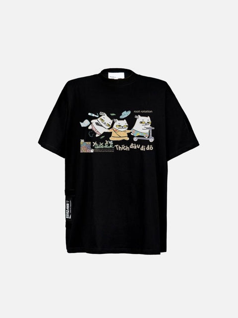 Áo Thun Oversize AR - Mèo Đi Đâu? Áo Thun Oversize AR - Mèo Đi Đâu?