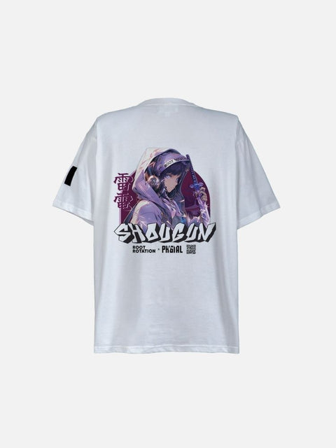 Áo Thun Oversize AR Raiden Shogun In Phản Quang Áo Thun Oversize AR Raiden Shogun In Phản Quang