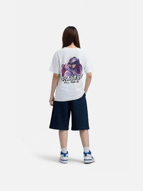 Áo Thun Oversize AR Raiden Shogun In Phản Quang Áo Thun Oversize AR Raiden Shogun In Phản Quang