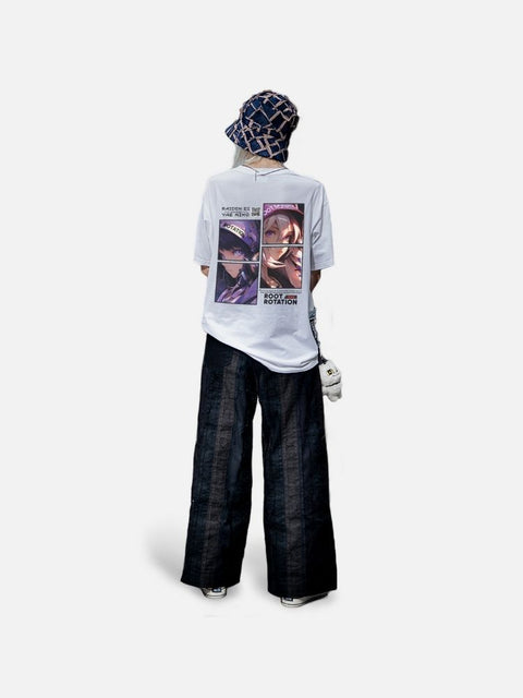 Áo Thun Oversize AR Raiden x Yae Fanart In Phản Quang Áo Thun Oversize AR Raiden x Yae Fanart In Phản Quang