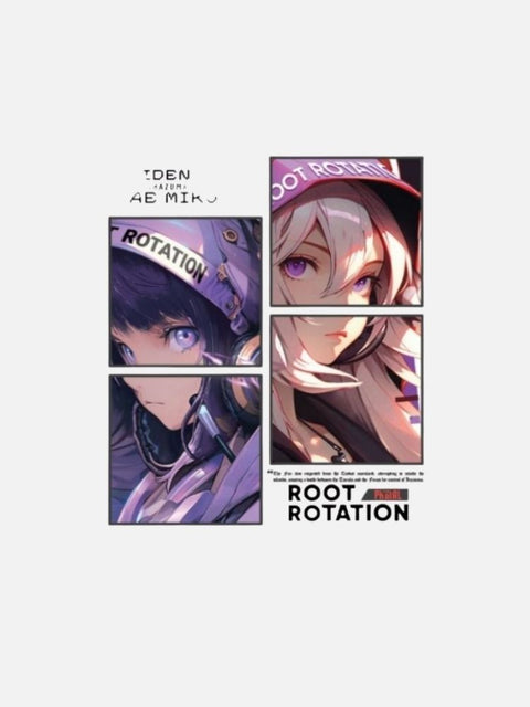 Áo Thun Oversize AR Raiden x Yae Fanart In Phản Quang Áo Thun Oversize AR Raiden x Yae Fanart In Phản Quang