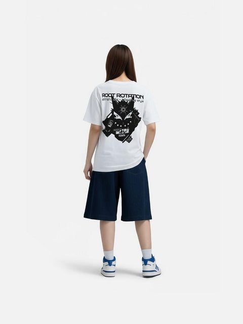 Áo Thun Oversize Kyuubi Naruto Fanart Phản Quang AR Áo Thun Oversize Kyuubi Naruto Fanart Phản Quang AR