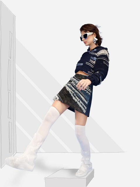 Áo Croptop Hoodie Crochet The Octopus Áo Croptop Hoodie Crochet The Octopus