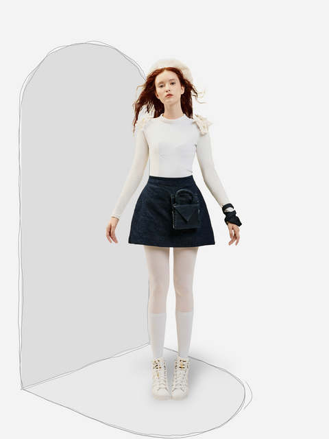 Áo Croptop Tay Dài Butterfly Origami Áo Croptop Tay Dài Butterfly Origami