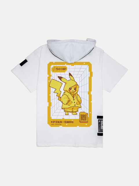 Áo Hoodie Tay Ngắn Oversize Pikachu Fanart Phản Quang AR Áo Hoodie Tay Ngắn Oversize Pikachu Fanart Phản Quang AR