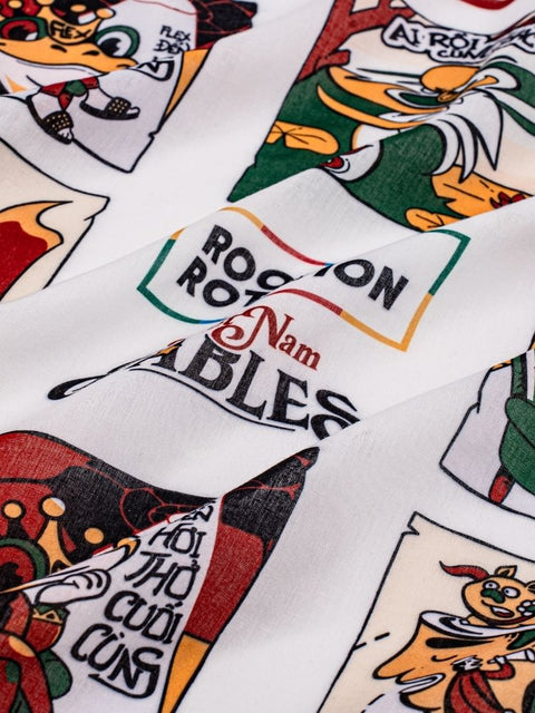 Khăn Cotton Unisex Cổ Tích Việt Nam 55 x 55 cm Khăn Cotton Unisex Cổ Tích Việt Nam 55 x 55 cm