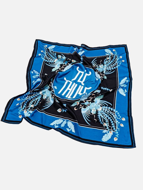 Khăn Lụa Tứ Linh Họa Tiết Phụng 55x55 cm Khăn Lụa Tứ Linh Họa Tiết Phụng 55x55 cm