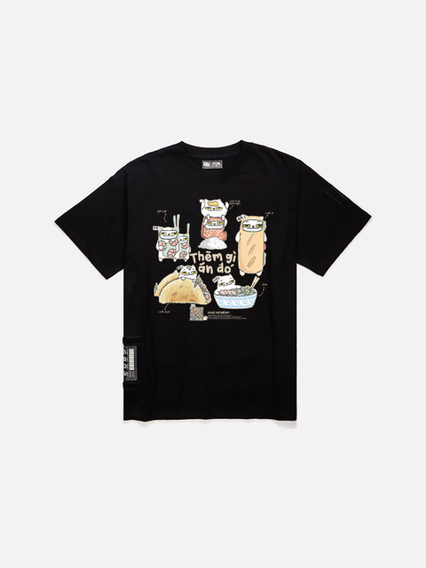 Áo Thun Oversize AR - Mèo Ăn Gì? Áo Thun Oversize AR - Mèo Ăn Gì?