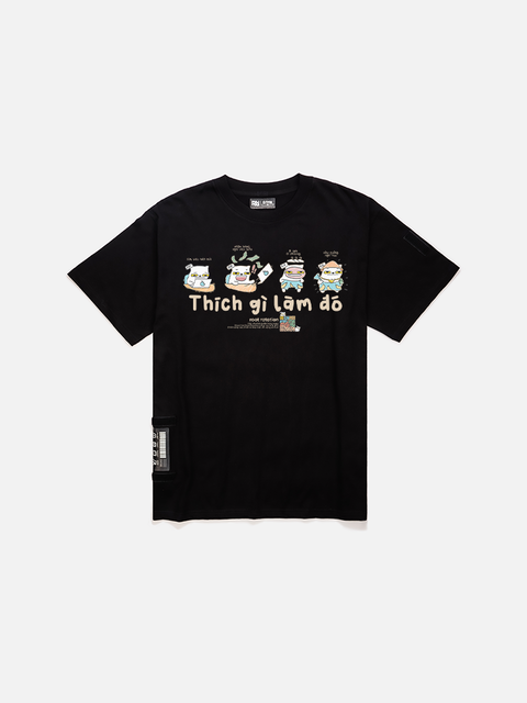 Áo Thun Oversize AR - Mèo Làm Gì? Áo Thun Oversize AR - Mèo Làm Gì?