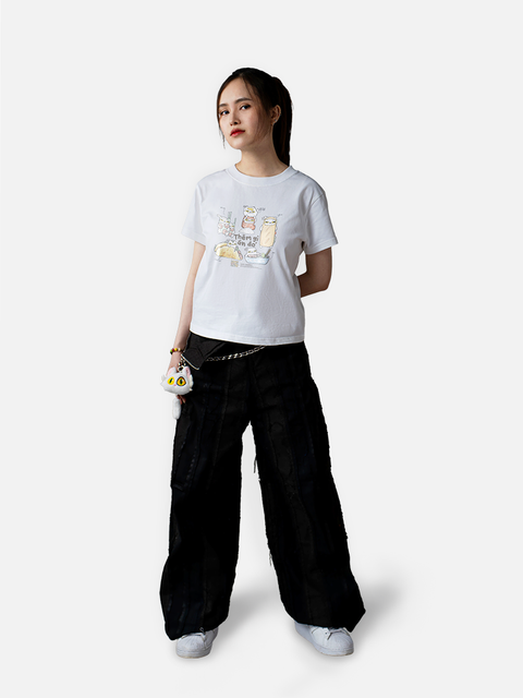 Áo Baby Tee - Mèo Ăn Gì? Áo Baby Tee - Mèo Ăn Gì?