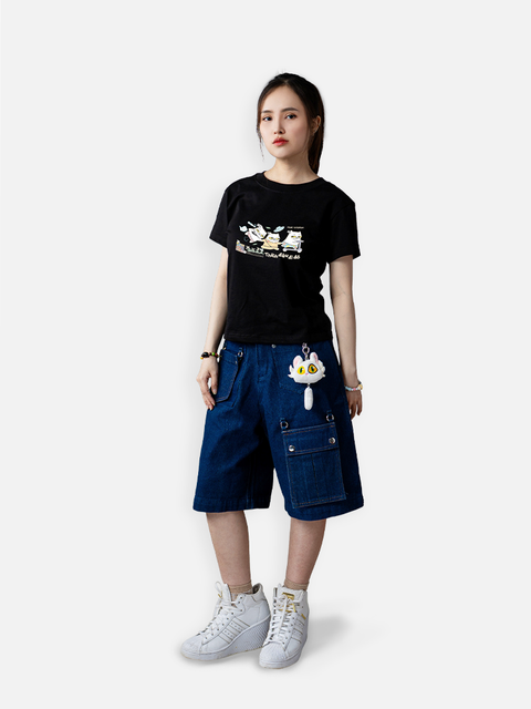 Áo Baby Tee - Mèo Đi Đâu? Áo Baby Tee - Mèo Đi Đâu?