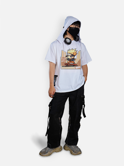 Áo Hoodie Tay Ngắn Naruto Chibi Fanart Áo Hoodie Tay Ngắn Naruto Chibi Fanart