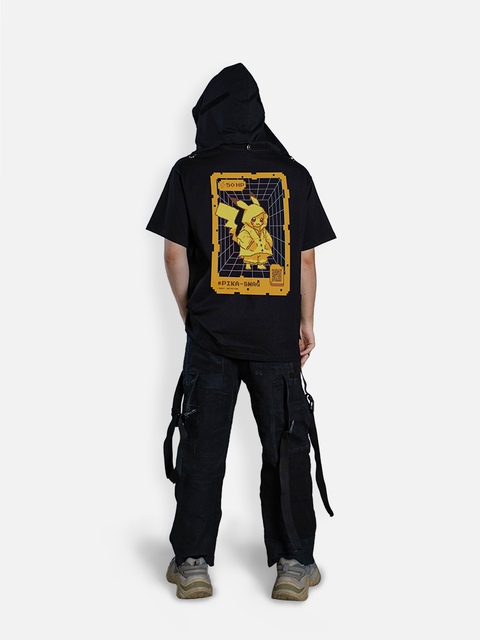 Áo Hoodie Tay Ngắn Pikachu Fanart Phản Quang AR Áo Hoodie Tay Ngắn Pikachu Fanart Phản Quang AR