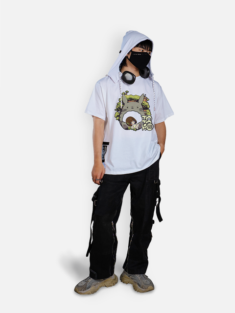 Áo Hoodie Tay Ngắn Totoro Fanart Áo Hoodie Tay Ngắn Totoro Fanart