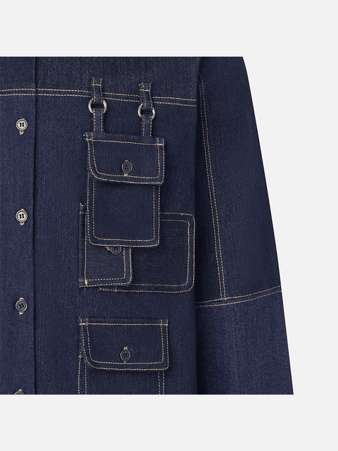 Áo Sơ Mi Utility Pocket Denim Áo Sơ Mi Utility Pocket Denim