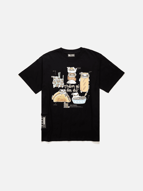 Áo Thun Oversize AR - Mèo Ăn Gì? Áo Thun Oversize AR - Mèo Ăn Gì?