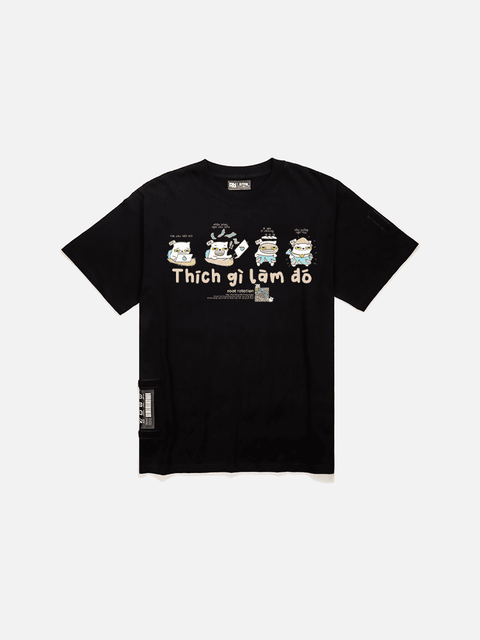 Áo Thun Oversize AR - Mèo Làm Gì? Áo Thun Oversize AR - Mèo Làm Gì?