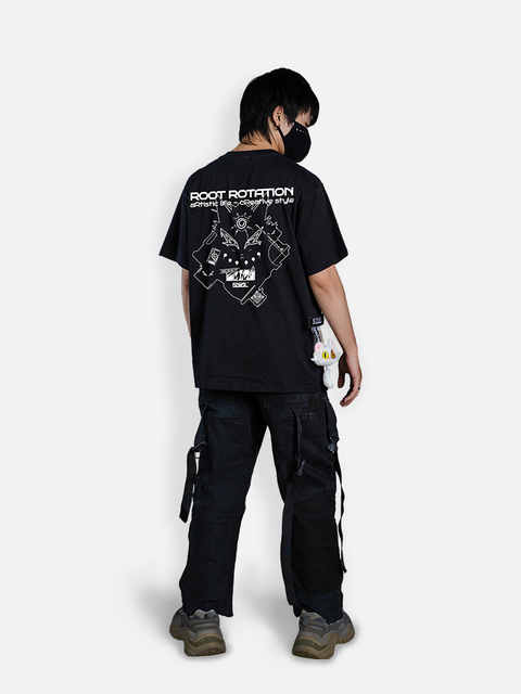 Áo Thun Oversize Kyuubi Naruto Fanart Phản Quang AR Áo Thun Oversize Kyuubi Naruto Fanart Phản Quang AR