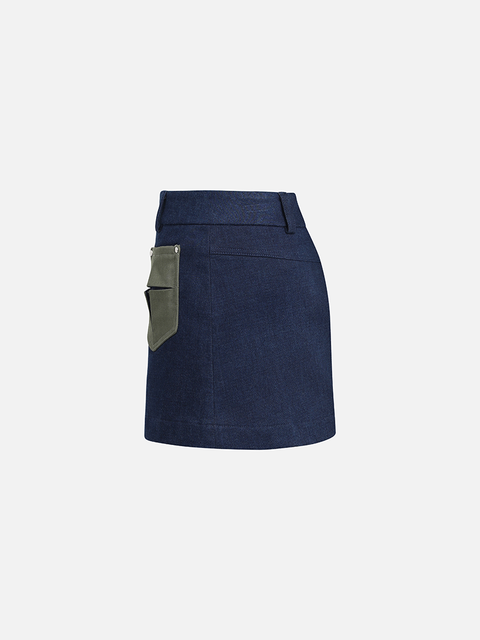 Chân Váy Mini The Pocket Denim Chân Váy Mini The Pocket Denim