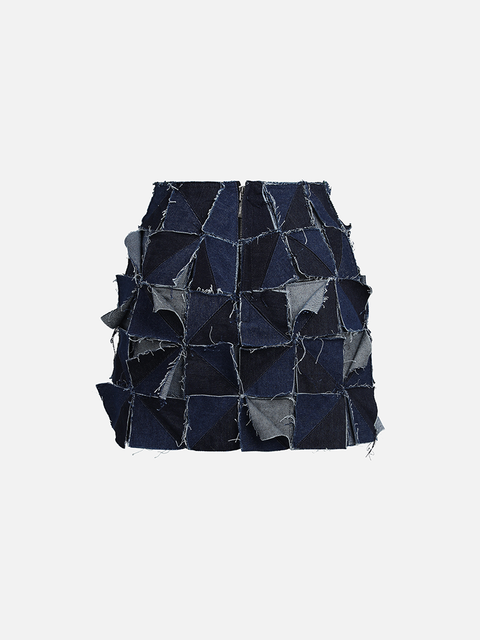Chân Váy Ôm The Patchwork Denim Chân Váy Ôm The Patchwork Denim