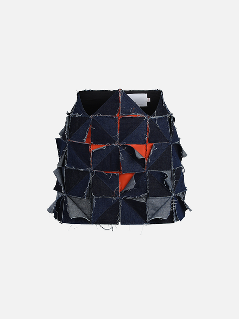 Chân Váy Ôm The Patchwork Denim Chân Váy Ôm The Patchwork Denim