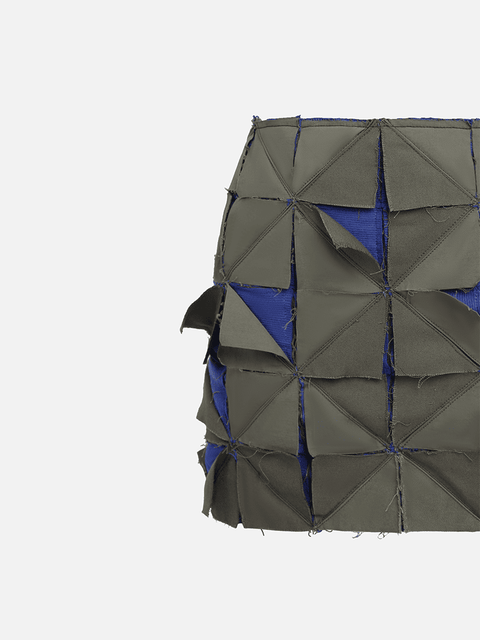 Chân Váy Ôm The Patchwork Kaki Chân Váy Ôm The Patchwork Kaki