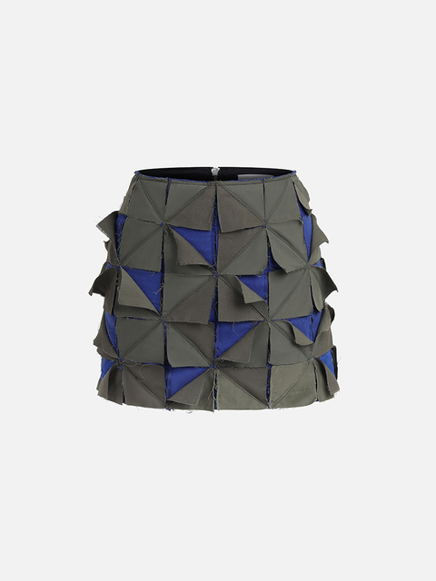 Chân Váy Ôm The Patchwork Kaki Chân Váy Ôm The Patchwork Kaki