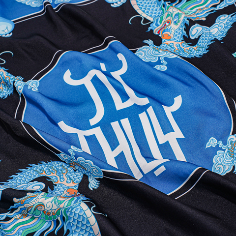 Khăn Lụa Tứ Linh Họa Tiết Rồng 55x55 cm Khăn Lụa Tứ Linh Họa Tiết Rồng 55x55 cm