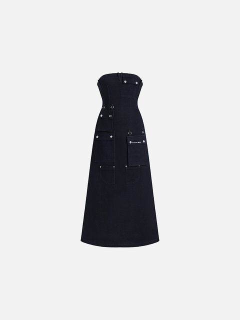 Đầm Ôm Body Dài The Pocket Denim Đầm Ôm Body Dài The Pocket Denim