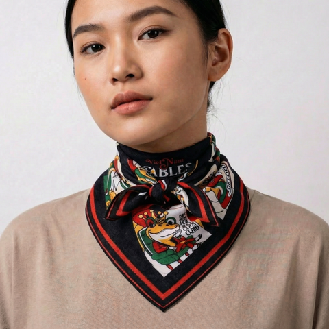 Khăn Cotton Unisex Cổ Tích Việt Nam 55 x 55 cm Khăn Cotton Unisex Cổ Tích Việt Nam 55 x 55 cm