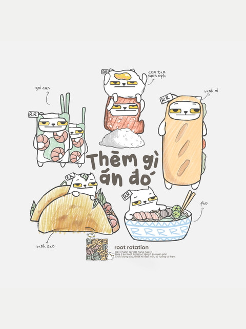 Áo Thun Oversize AR - Mèo Ăn Gì? Áo Thun Oversize AR - Mèo Ăn Gì?