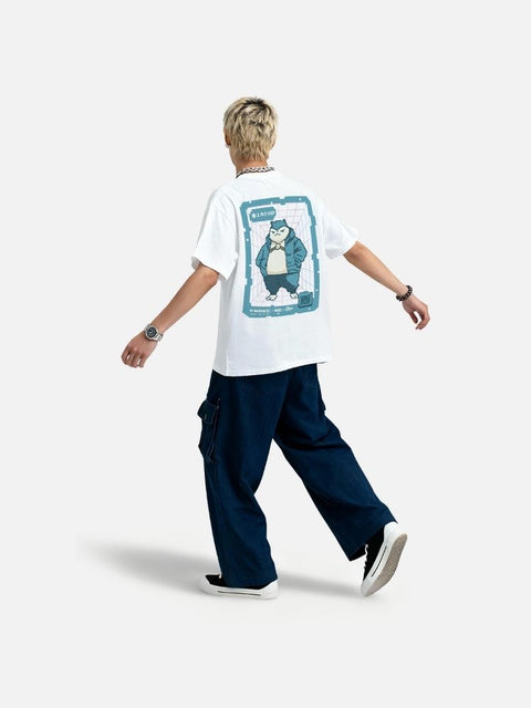 Áo Thun Oversize Snorlax Fanart Phản Quang AR Áo Thun Oversize Snorlax Fanart Phản Quang AR