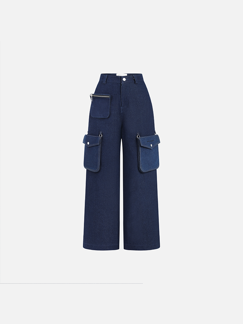 Quần Jean Ống Suông Túi Hộp Quần Jean Ống Suông Túi Hộp