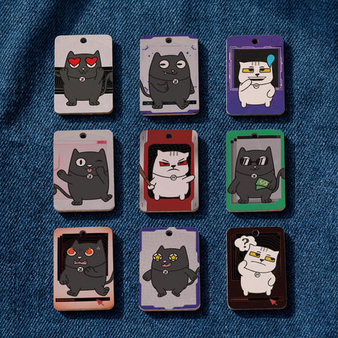 Ghim Cài Tích Hợp NFC AR - Set 18 Emoji Ruto Kaiten Ghim Cài Tích Hợp NFC AR - Set 18 Emoji Ruto Kaiten