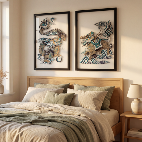 Tranh Việt Nghệ Thuật Treo Tường – Cardboard in UV, Khung Gỗ Thủ Công (40x60cm) Tranh Việt Nghệ Thuật Treo Tường – Cardboard in UV, Khung Gỗ Thủ Công (40x60cm)