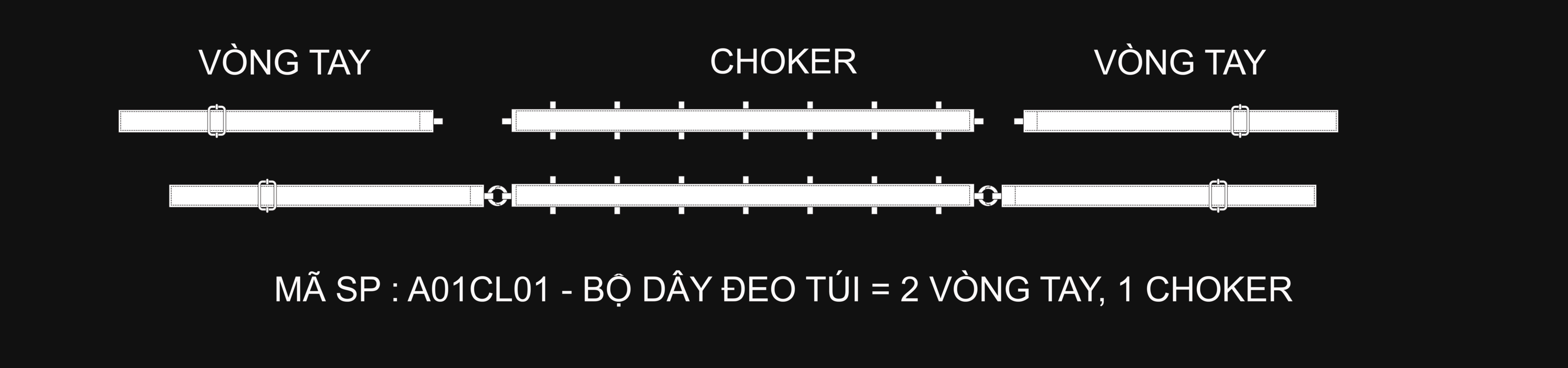 Dây Đa Năng: Đeo túi, Vòng tay, Vòng cổ Type I Dây Đa Năng: Đeo túi, Vòng tay, Vòng cổ Type I