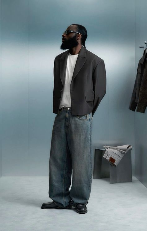 Cách Phối Đồ Với Quần Jeans Ống Rộng Cực Phẩm Cho Nam