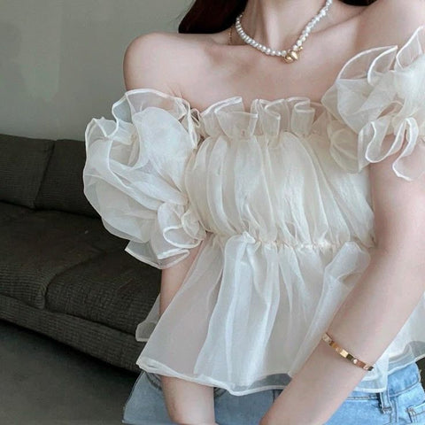 Những Mẫu Áo Trễ Vai Tay Phồng Giúp Tôn Dáng Hiệu Quả