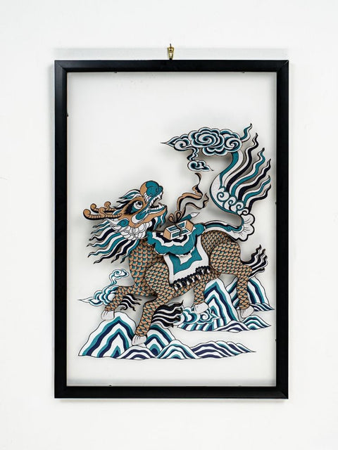 Tranh Việt Nghệ Thuật Treo Tường – Cardboard in UV, Khung Gỗ Thủ Công (40x60cm)