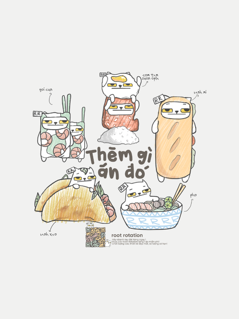 Áo Baby Tee - Mèo Ăn Gì?