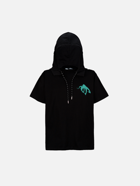 Áo Hoodie Tay Ngắn Oversize AOI Fanart Phản Quang AR